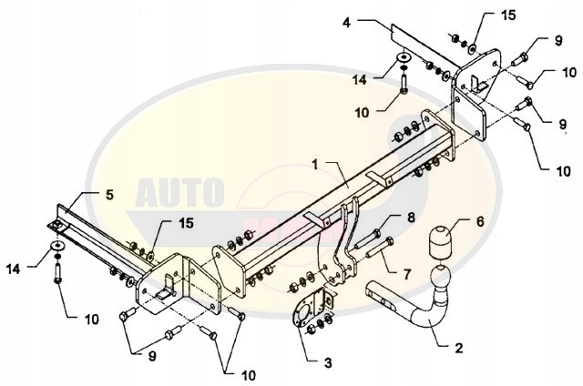 BARRA DE REMOLQUE GANCHO DE REMOLQUE + MÓDULO OPEL CORSA E 2014-2019 