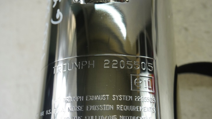 G708 TRIUMPH SCRAMBLER 900 SILENCIEUX ÉCHAPPEMENTS JEU T2205505