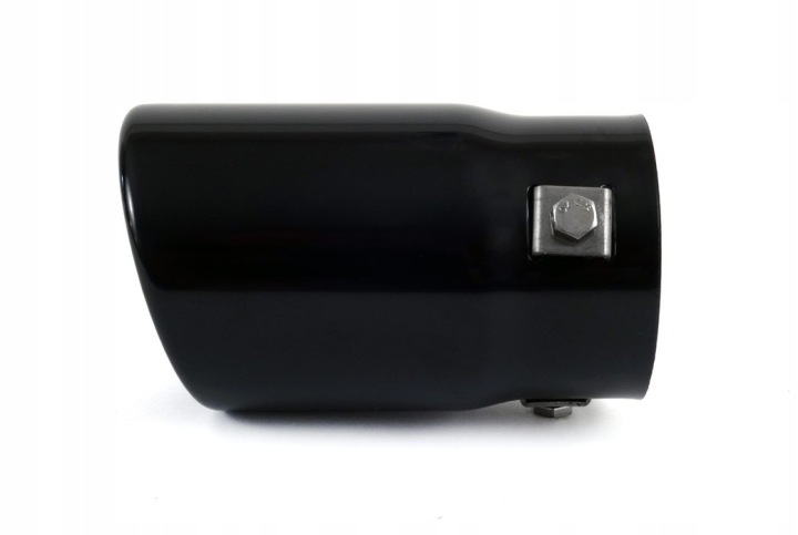 EMBOUT SILENCIEUX ÉCHAPPEMENT ACIER INOXYDABLE MT 017B NOIRE AMIO 01317