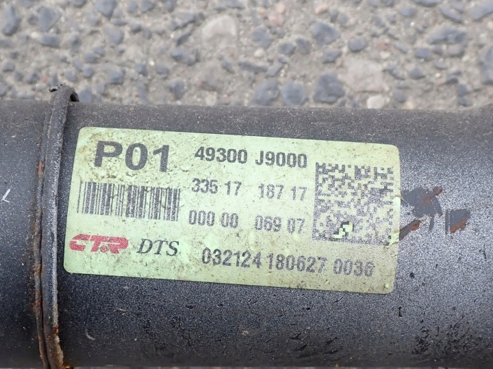 ARBRE DE TRANSMISSION ORIGINAL 49300-J9000 HYUNDAI KONA 1.6 130KW 18R