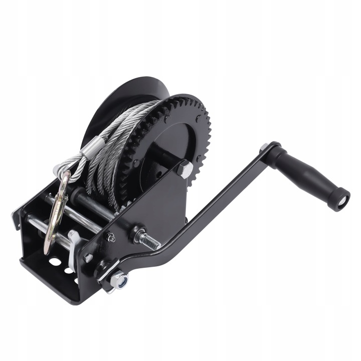 3500 LBS HAND WINCH AVEC CÂBLE ACIER 33 STOP DUAL GEAR WCIAGARKA MANUELLE BIELLE MANUELLE