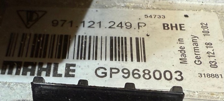 JEU COURROIE RENFORCEMENT RADIATEURS VENTILATEUR PORSCHE PANAMERA 971 4,0 TFSI V8