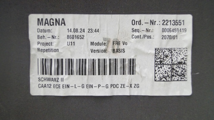 BMW X1 U11 22-25 PARE-CHOCS AVANT AVANT C14A