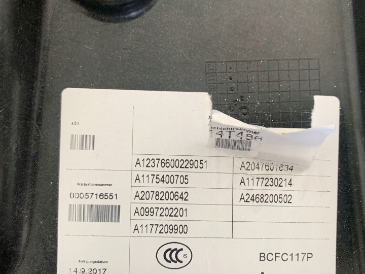 MERCEDES CLA W117 2017 UNIVERSEL MÉCANISME ÉLÉVATEUR VITRES DROIT AVANT