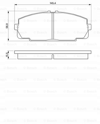 PLAQUETTES FREIN AVANT VERS TOYOTA HIACE 2,0-2,7 89-