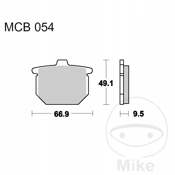 TRW MCB54 KIT PLAQUETTES FREINS FREIN TARCZOWY