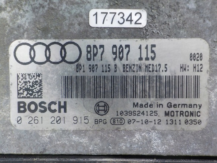 AUDI A3 8P II 1.8 B 07R HAYON CONTRÔLEUR ORDINATEUR MOTEUR 8P7907115