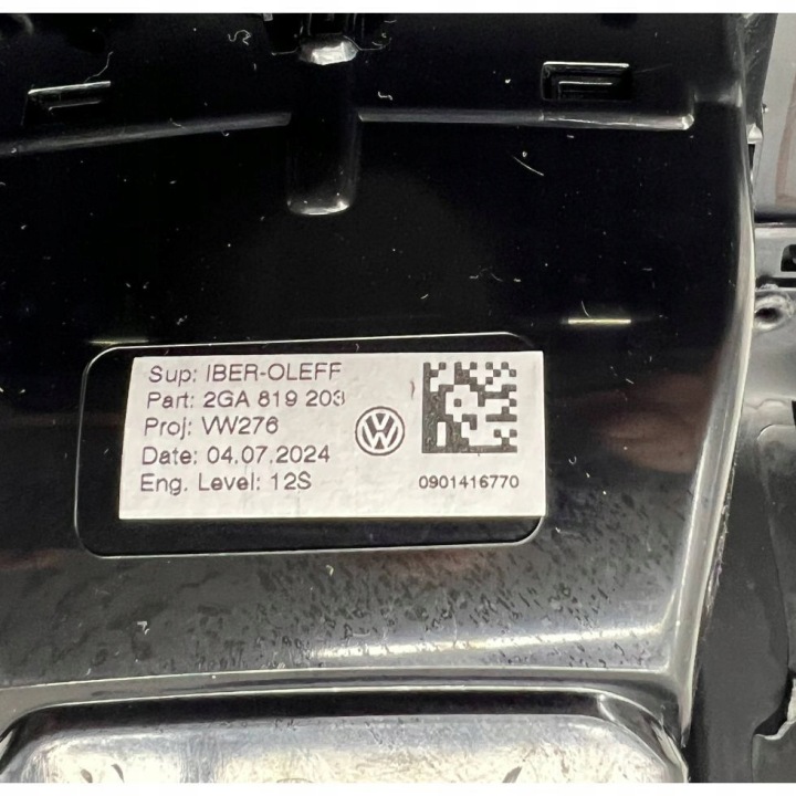 ÉLÉMENT CONSOLES CENTRALE VOLKSWAGEN T-ROC 2GA864298B