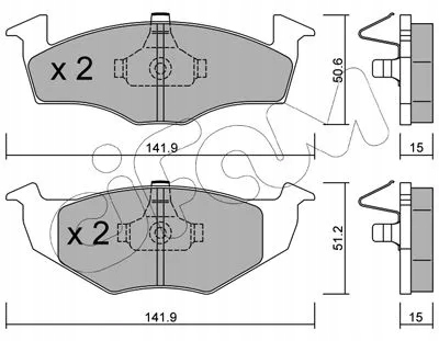 PLAQUETTES FREIN VW POLO,GOLF 96-