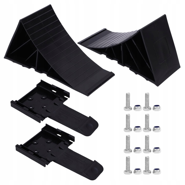 2PCS WYTRZYMAE NOIR KOA PE CONTRE POSLIZGOWE BLOKI STABILNOSCI POUR MM