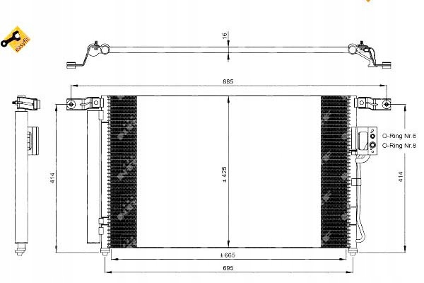 35965 NRF DÉSHYDRATEUR CLIMATISATION HYUNDAI SANTA FE 06-