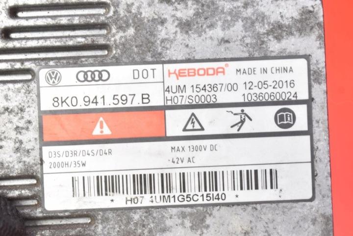 CONVERTISSEUR XÉNON XÉNON GAUCHE 8K0941597B SKODA SUPERB 3 III 15-20