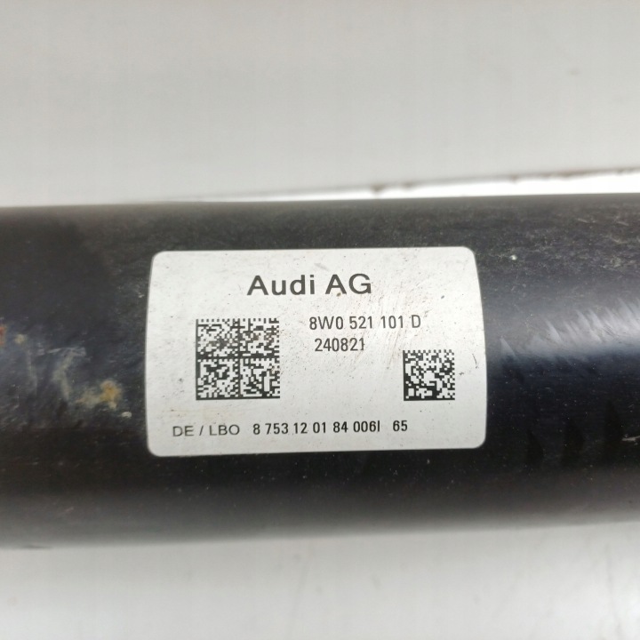 2022 AUDI A4 S4 B9 8W ARBRE DE TRANSMISSION 8W0521101D