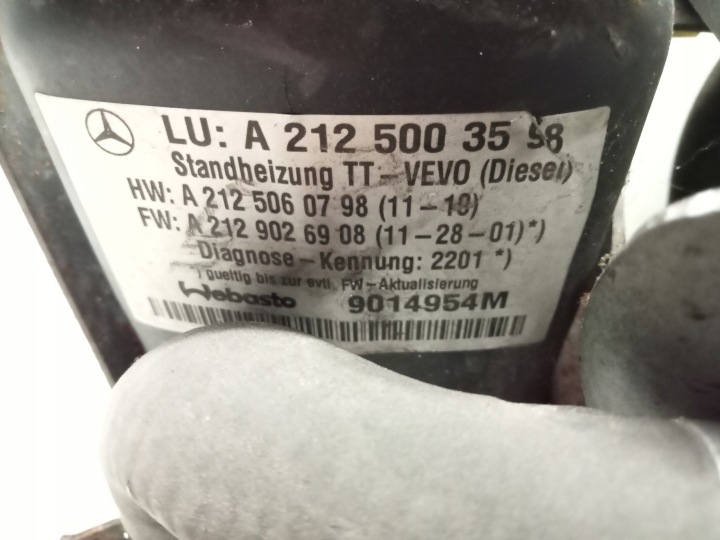 MERCEDES W218 CLS 3.0 V6 10-18 WEBASTO ENSEMBLE EUROPE