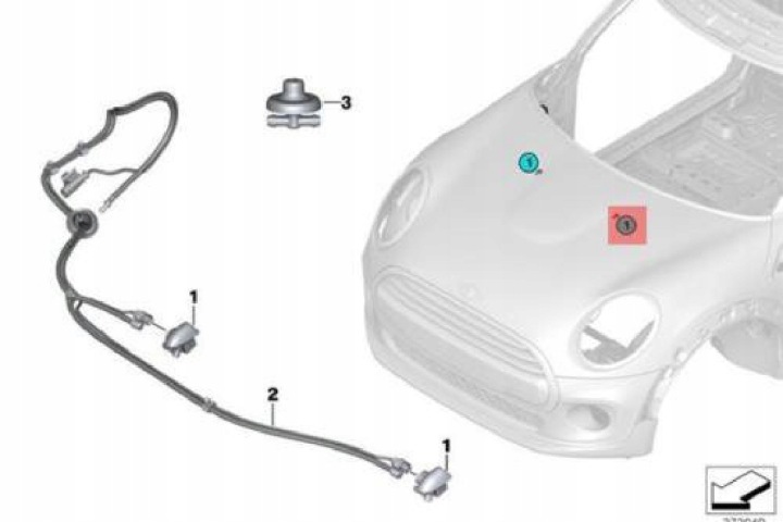 MINI F55 F56 3 PORTES 5 PORTES BUSE NATRYSKOWA 7410756 NOUVEAU 61667410756