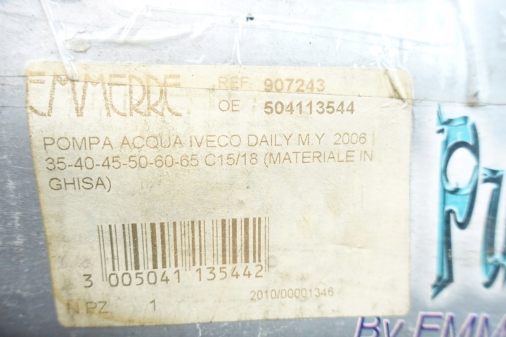 POMPE À EAU IVECO DAILY IVECO MASSIF 504087367