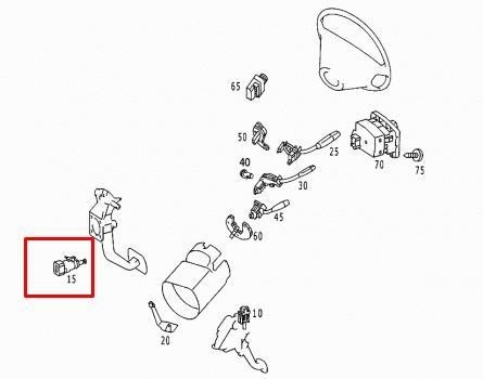 GENUINE M COMMUTATEUR FEUX FREINS MERCEDES ESSENCE CL500 S430