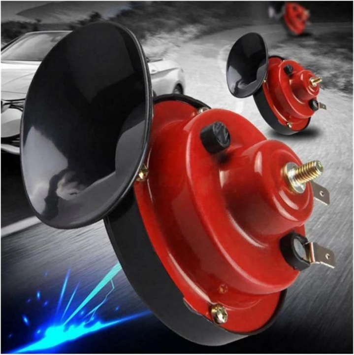 2 CV HAUT-PARLEUR SLIMAK SIGNAL SONORE KLAXON 12V 100DB VERS VOITURES