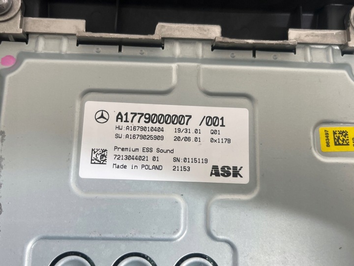 MERCEDES CLA W118 A CLASSE 2021R UNIVERSEL AMPLIFICATEUR BURMASTER AUDIO À