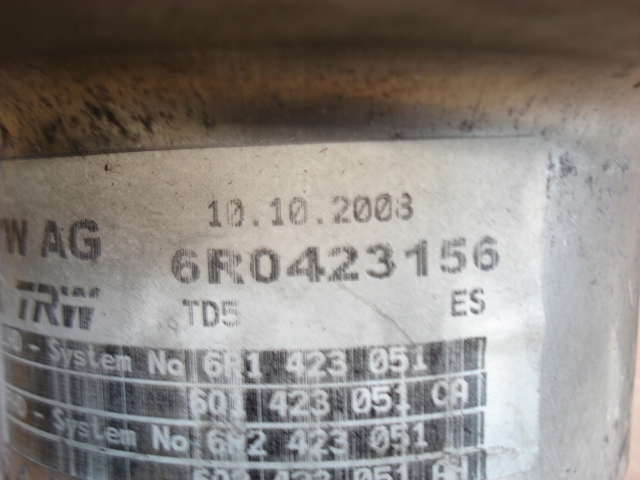 VW POLO FABIA SEAT IBIZA 6R0 POMPE AMPLIFICATEUR TRW 6R0423156 76TYS. P-N