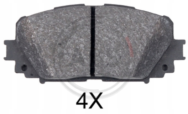 PLAQUETTES FREIN TOYOTA YARIS 06- (AKEBONO) TOYOTA YARIS 1,0 VVTI 06- ABS