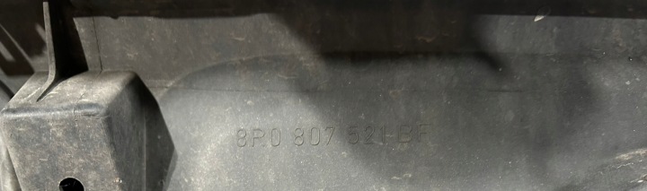 AUDI Q5 8R ARRÊT ROAD CROSS PARE-CHOCS ARRIÈRE ARRIÈRE DIFFUSEUR ORIGINAL