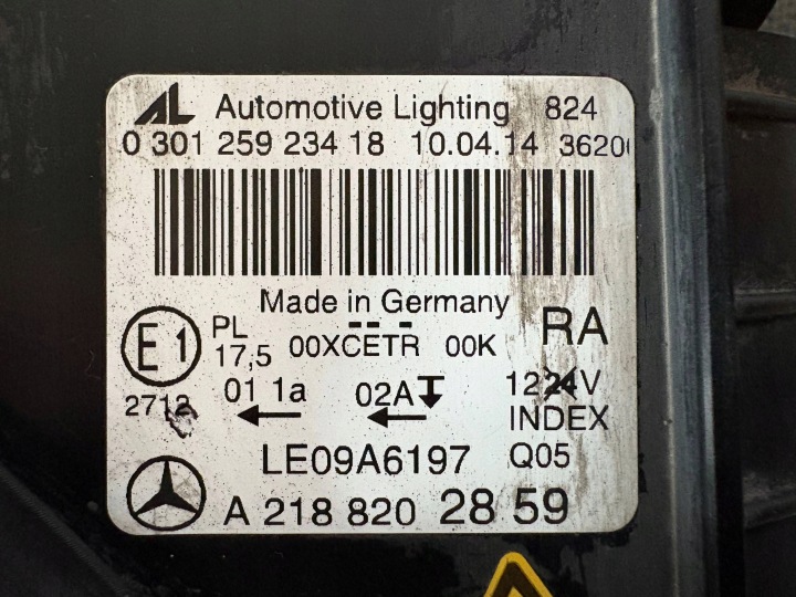 MERCEDES CLS W218 A2188202859 PROJECTEUR DROIT COMPLET LED PHARE