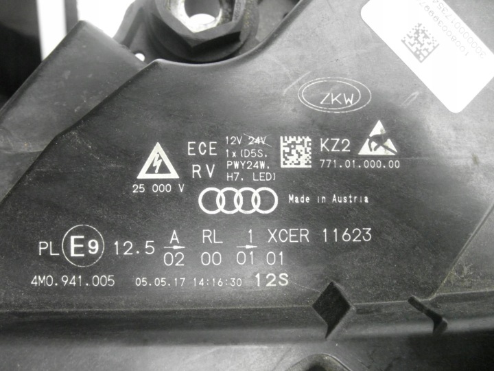 AUDI Q7 4M XÉNON LED PARFAITE PHARE AVANT GAUCHE GAUCHE AVANT 4M0941005 NR72