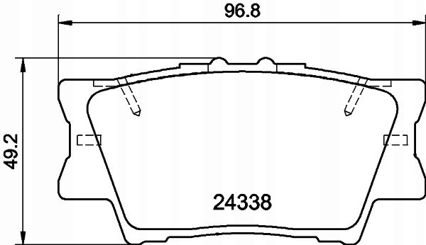 ZAPATAS DE FRENADO PARTE TRASERA 8DB 355 006-881 HELLA PAGID 