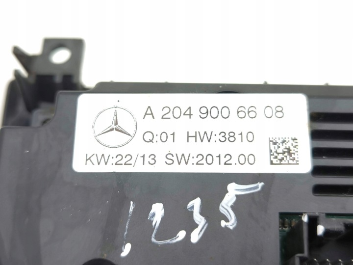 MERCEDES-BENZ CLS C218 X218 PANNEAU CLIMATISATION 2013 A2049006608