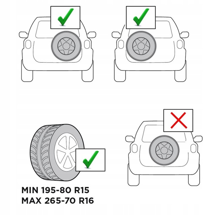 MALETERO AL RUEDA DE RECAMBIO AL 3 BICICLETAS PARA MITSUBISHI PAJERO 1982-1990 