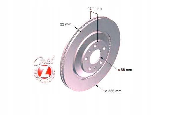 DISCS BRAKE 2 PCS. AUDI A8 03- REAR WEN. ZIMMERM photo 2 - milautoparts-fr.ukrlive.com