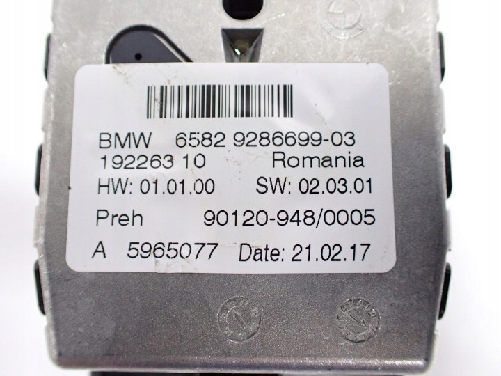 NAVIGATION NAVI RADIO TEXTILE ORIGINAL 9322121 8792157 BMW 1 F20 17R