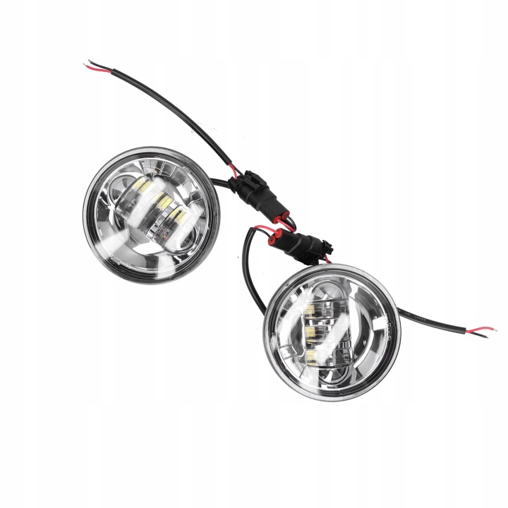 2 PCS 4,5 POUCES MOTOCYCLETTE LANTERNE ANTIBUÉE IP67 6500K BLANCHE R3