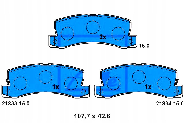 13.0460-5840 ZAPATAS DE FRENADO GEO STORM LEXUS ES RX TOYOTA AVEN 