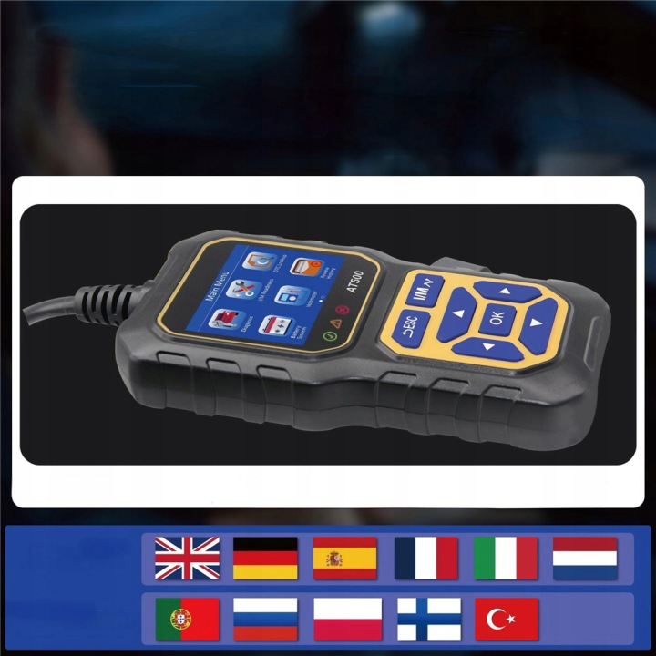 LECTEUR DE CARTE OBD MODÈLE AT500, SKANER DIAGNOSTIC AUTOMOBILE OBD2
