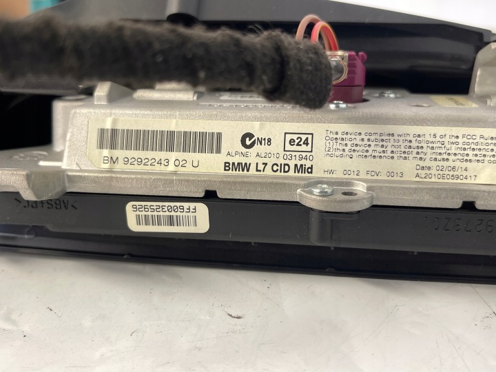 RADIO NAVIGATION ALPINE ÉCRAN BMW 1 F20 2 F22 9342036 9292243