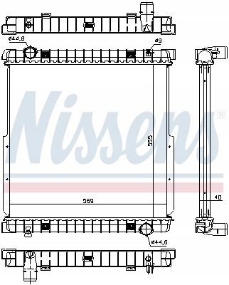 NISSENS 63333 RADIATEUR MOTEUR
