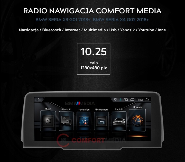 RADIO NAVEGACIÓN ANDROID 13 BMW X3 G01 / X4 G02 