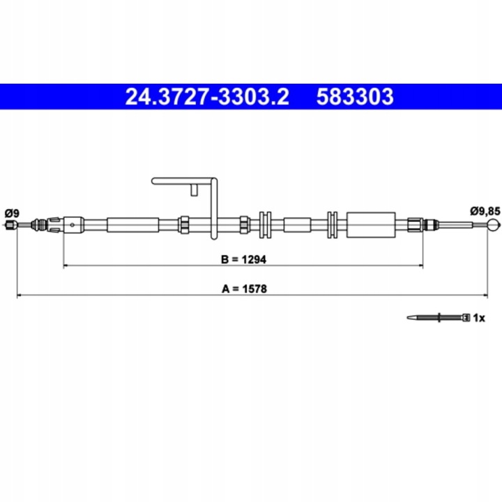CÂBLE FREINS ATE 24-3727-3303-2 LR001032