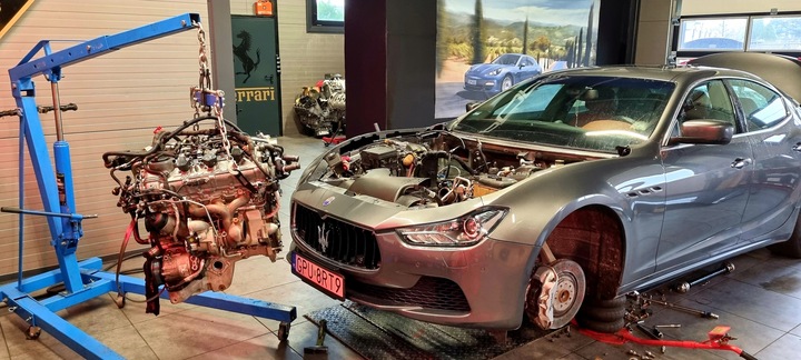 MOTOR MASERATI GHIBLI LEVANTE 3.0 B M156B NUEVO PIEZAS INSERTADAS UNIDAD EJE GARANTÍA 