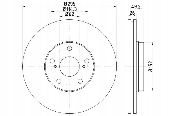 DISQUES DE FREIN HELLA PAGID 4351202210 4351202190 photo 1 - milautoparts-fr.ukrlive.com