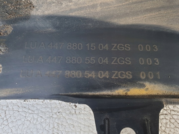 MERCEDES VITO LONG W447 A447 14- PARE-CHOCS ARRIÈRE ARRIÈRE SANS PDC A4478801504