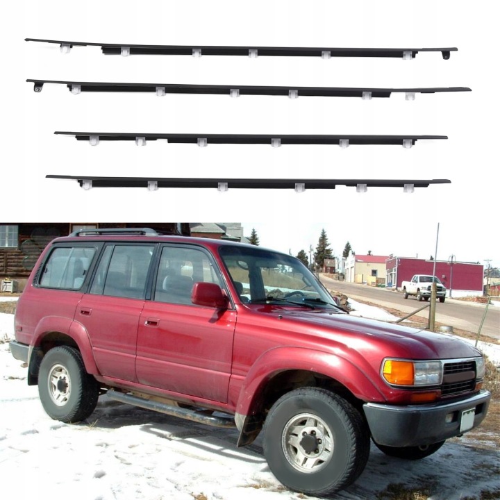 4PCS DOOR WINDOUNS WEATHERSTRIP GARNITURE 75710-60021 DOWOD ODPORNY 3X
