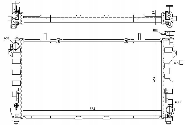 NISSENS 61005 RADIATEUR SYSTÈME REFROIDISSEMENT MOTEUR