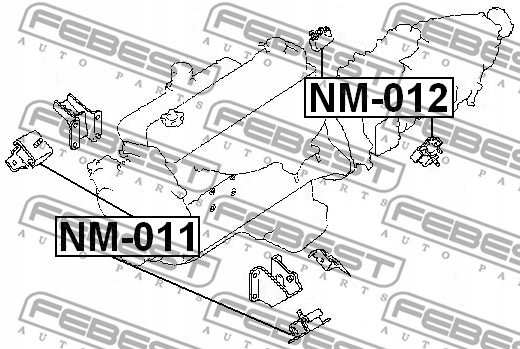 NM-011 FEBEST NM-011 BOLSA DEL MOTOR / SOPORTE 