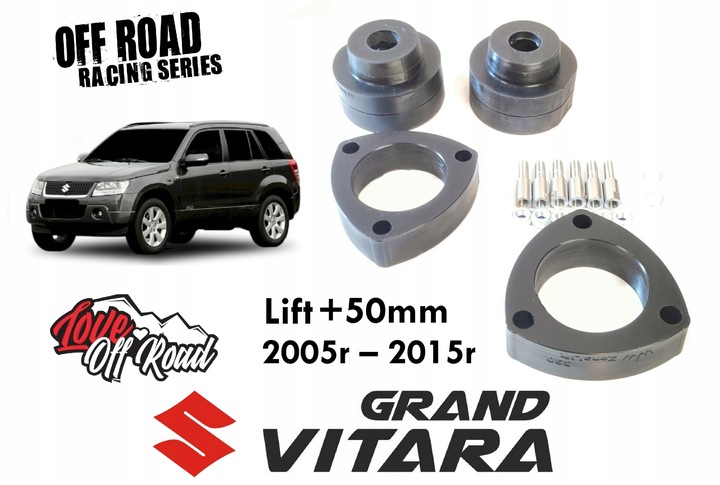 SUZUKI GRAND VITARA II 05–15R POVERŽLĖS LIFT +50MM nuotrauka 1