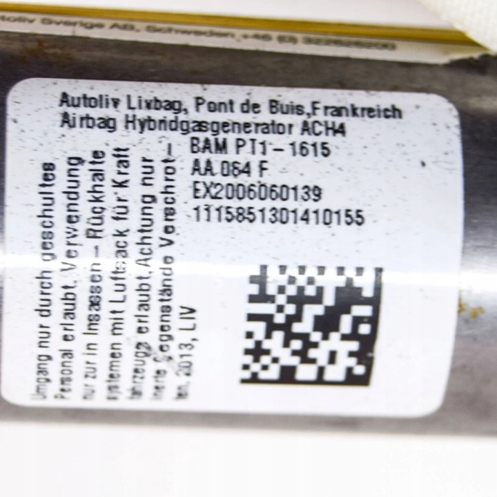 FORD FOCUS 2018 DROITE CÔTÉ RIDEAU AIRBAG