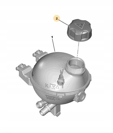 TAPADERA DE TANQUE DE EXPANSIÓN PEUGEOT/FI 