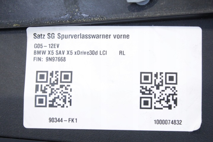 PARE-CHOCS AVANT MODULE ICONIC CAMÉRA PDC BMW G05 X5 LCI A300 ALPINWEISS